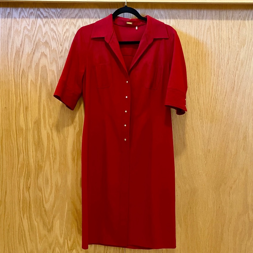 Rich Red ELIE TAHARI Dress Sz 10